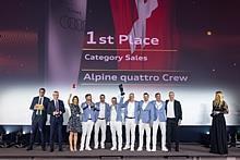 Das Schweizer Team „Alpine quattro Crew“ gewinnt den Weltmeistertitel in der Kategorie Sales